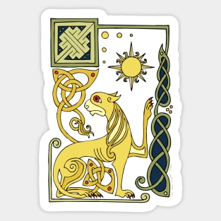 Celitic Lion Sticker